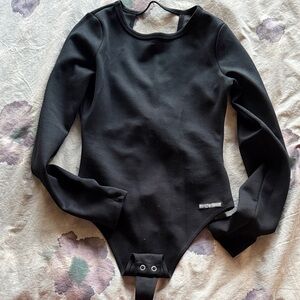 Hudson Black Long Sleeve Bodysuit XS
